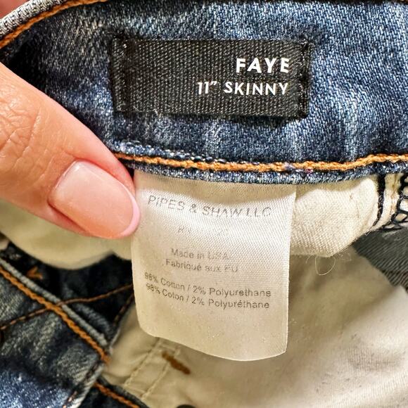 Veronica Beard Faye 11” Skinny Jean High Rise Frayed Hem Terrain Wash Women 26 - Picture 5 of 10